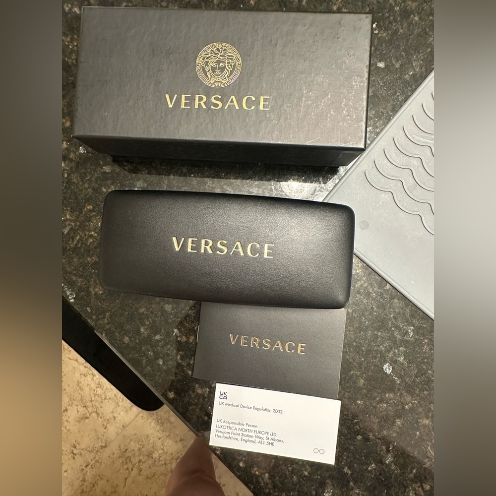 Versace Black and Gold Eyeglass 👓